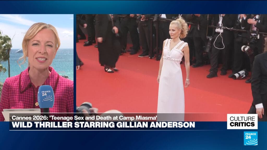 Gillian Anderson's Stunning Reaction to 'Teenage Sex and Death at Camp Miasma' at Cannes