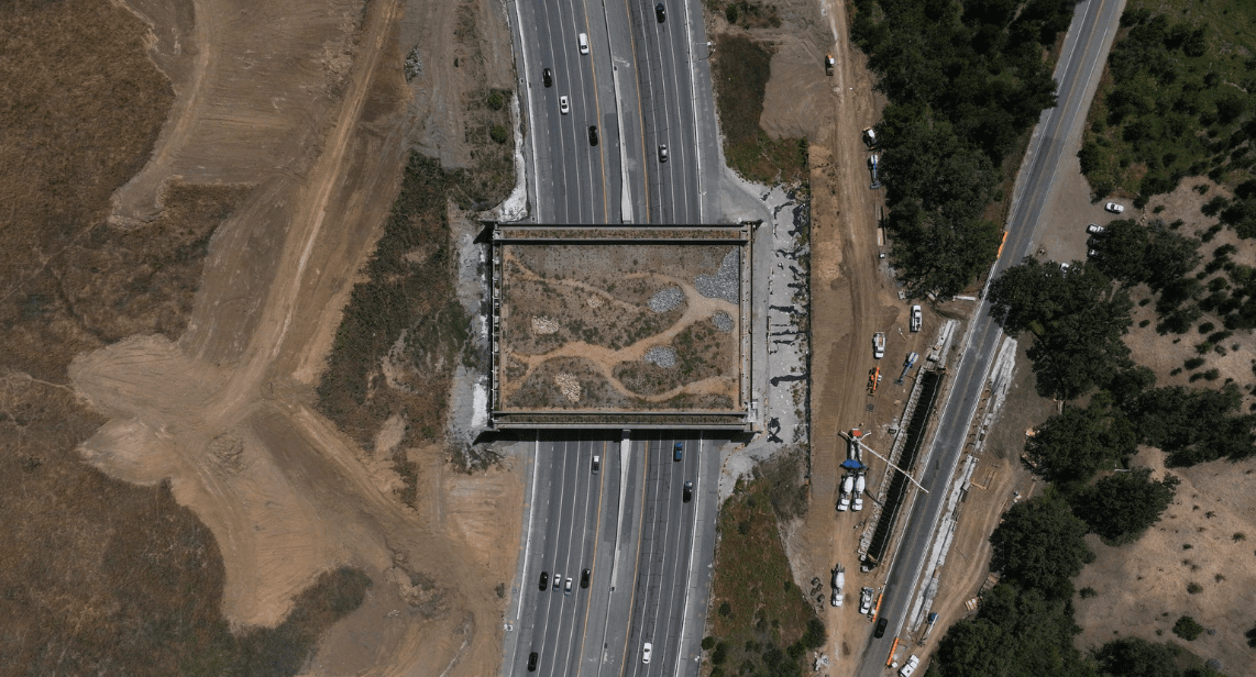 Massive Bridge Constructed Over Highway, Yet Unused by Public